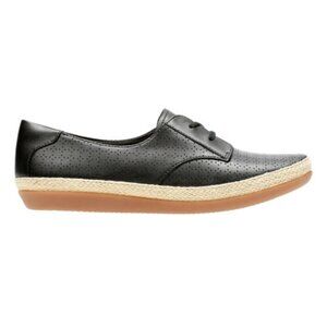 NWOT Clarks Women's Danelly Millie Espadrille Sneaker BlackSz 7.5